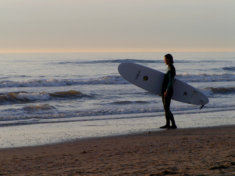 Surfer on the beach