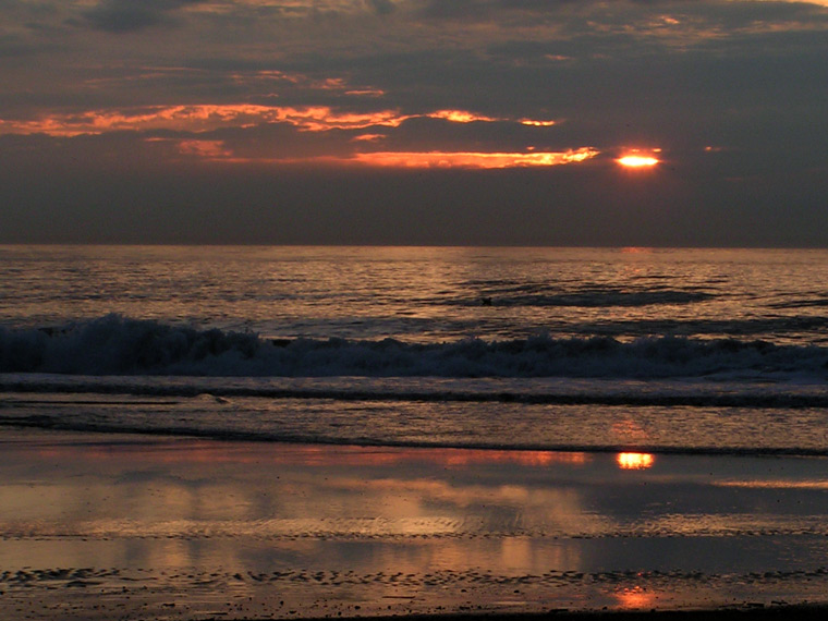 Reflected sunset